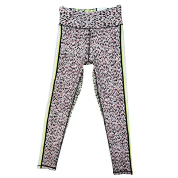 DKNY Sport Black Multicolor Confetti Print High Waist Leggings Womens Medium NWT - Picture 2 of 9